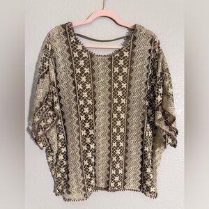 Buckle Brown and Cream Lace Women's Blouse. Such a stunning NWT top.